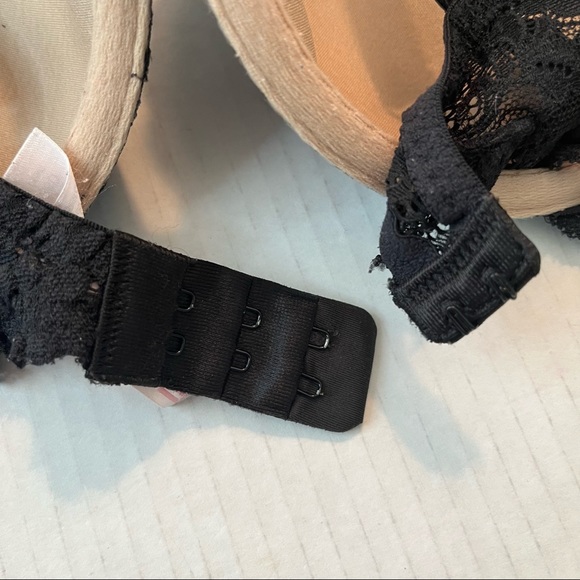 Victoria’s Secret Bra Angels IPEX Black Lace Demi Bra Sz 38D GUC - Picture 7 of 13